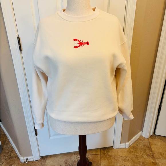 Bailey Rose Tops - Bailey Rose Lobster Sweatshirt in Green Women’s Size Medium Preppy Cool Girl